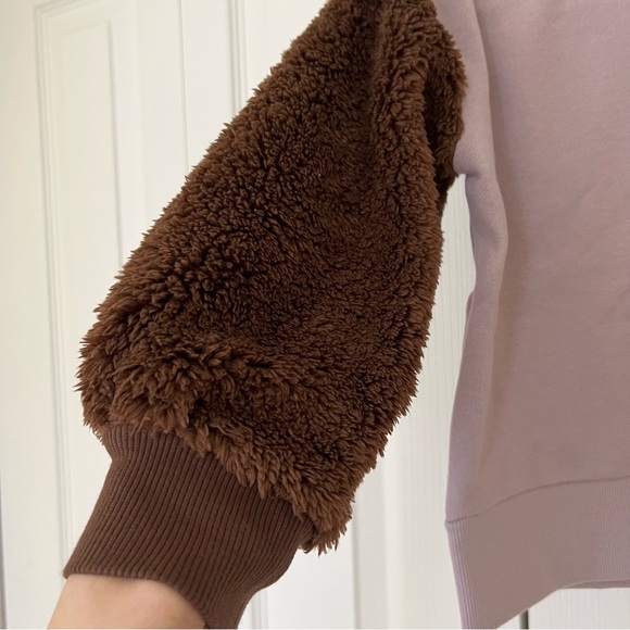 🆕fleeced-sleeve sweatshirt - Picture 2 of 7